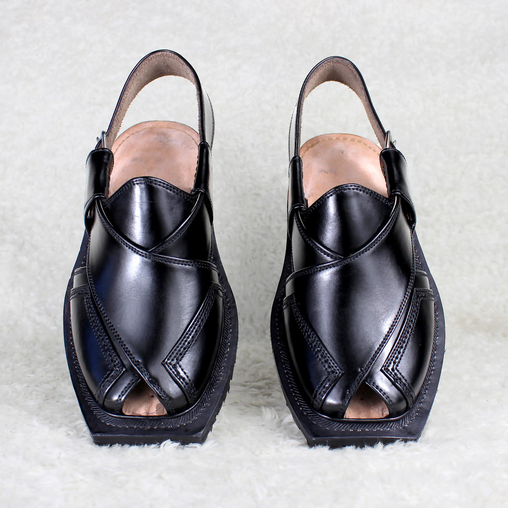 Black China Cut Tyre Sole